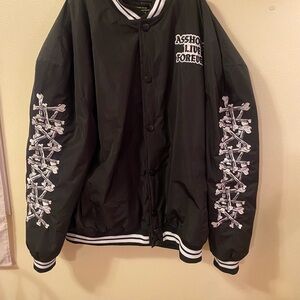 Assholes Live Forever Varsity Bomber Jacket